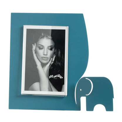 Arti & Mestieri Portafoto Elefantino Grande con sagoma elefante, cornice minimale design italiano