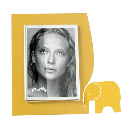 Arti & Mestieri Portafoto Elefantino Grande con sagoma elefante, cornice minimale design italiano