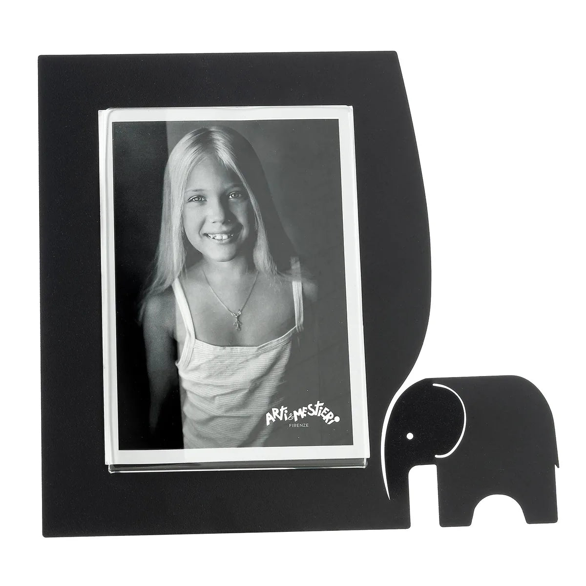 Arti & Mestieri Portafoto Elefantino Grande con sagoma elefante, cornice minimale design italiano