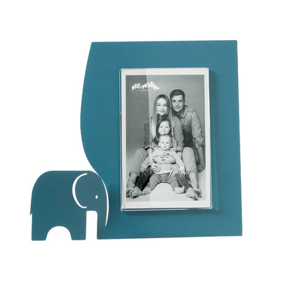 Arti & Mestieri Portafoto Elefantino Piccolo con sagoma elefante, cornice minimalista 23,5x21,5 cm