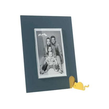 Arti & Mestieri Portafoto Topino Piccolo con dettaglio topolino in legno, design minimalista