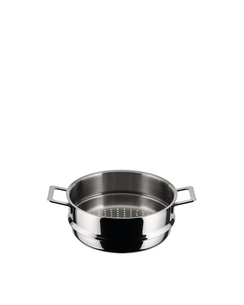 Alessi Set Cestello Vapore Pots&Pans acciaio inossidabile diametro 24 cm design Jasper Morrison