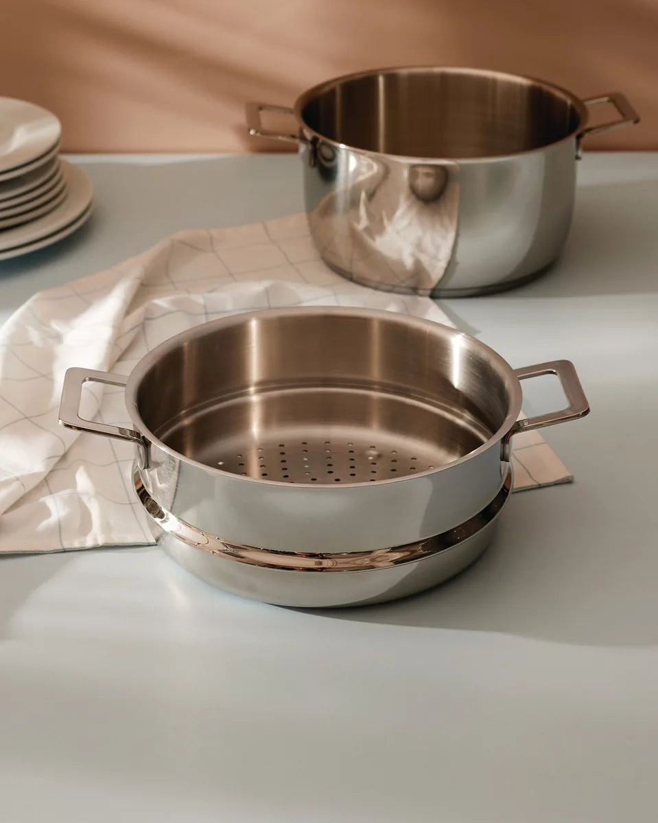 Alessi — Pots&Pans | Cestello Vapore Acciaio