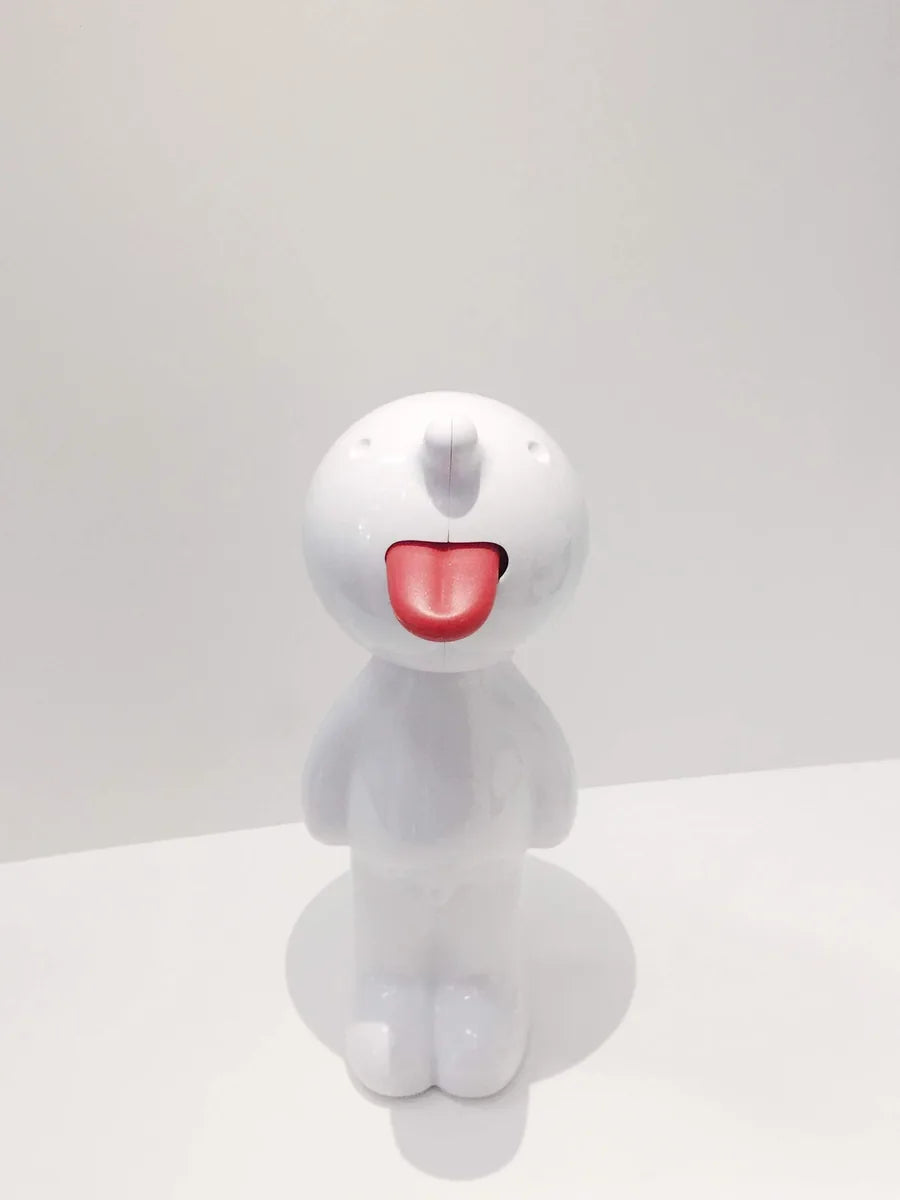 Propaganda Mr. P dispenser di sapone rosso e bianco in plastica