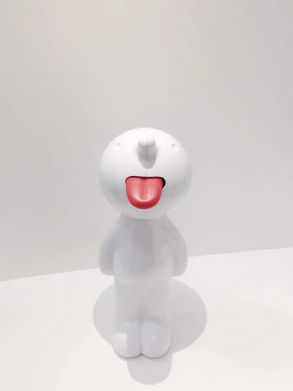 Propaganda Mr. P dispenser di sapone rosso e bianco in plastica