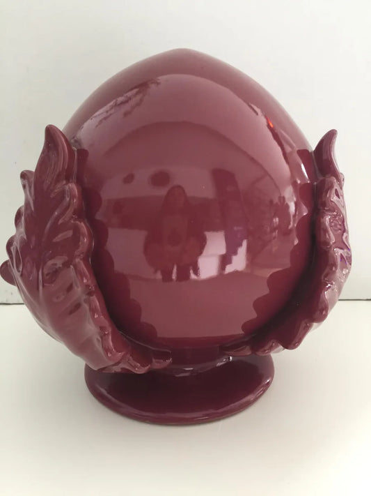 Il mio negozio Pumo Bordeaux 20x18 ceramica color bordeaux - elemento decorativo