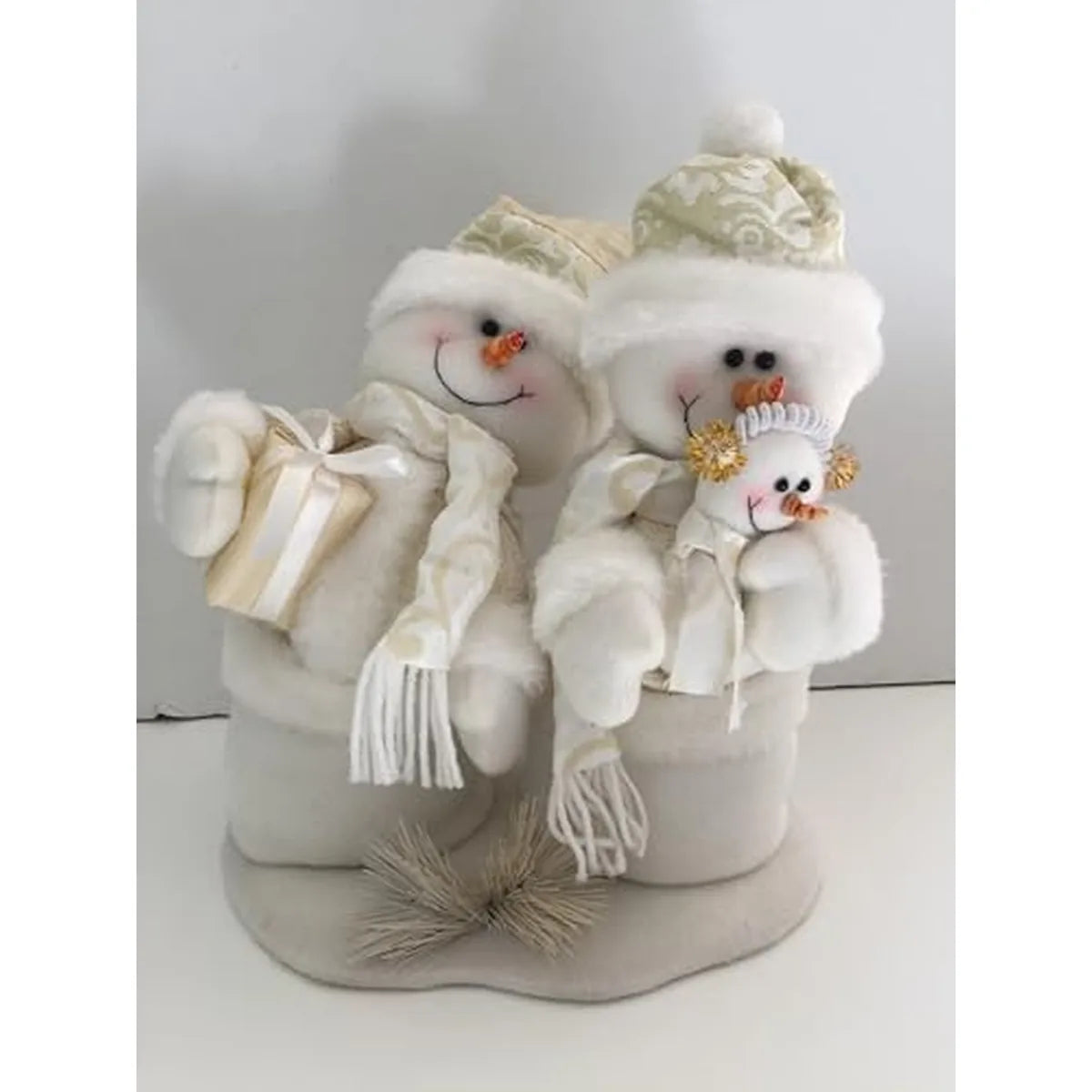 Il mio negozio Pupazzi di Neve Bianco 40x28 cm decorazione natalizia
