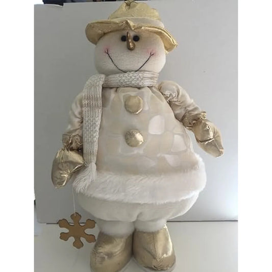 Pupazzo di Neve 63cm Il mio negozio - decorazione natalizia in poliresina bianca