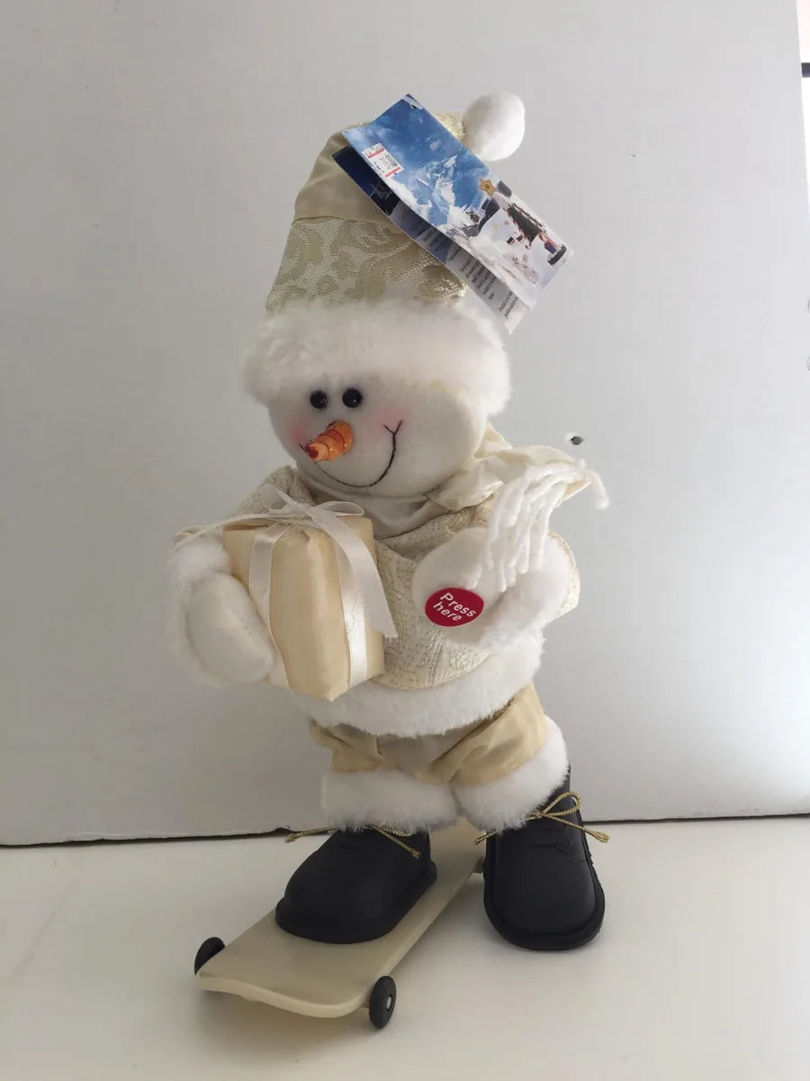 Il mio negozio Pupazzo di Neve Bianco 37x16 - decorazione natalizia