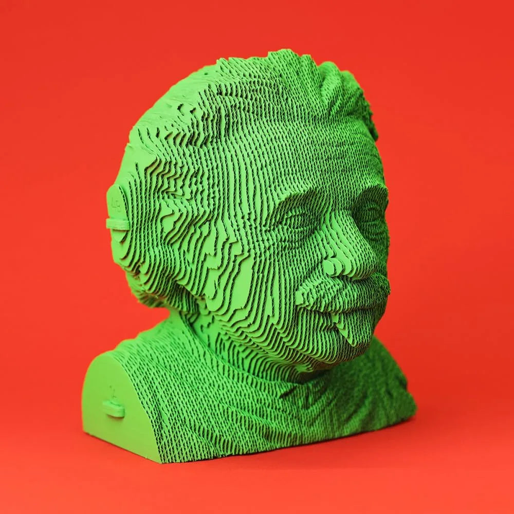 Cartonic Puzzle 3D Albert Einstein in cartone, 172 pezzi, altezza 17,9 cm