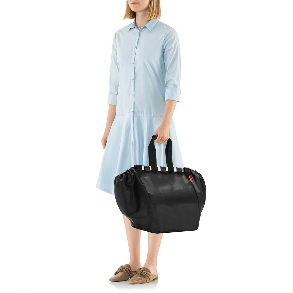 Reisenthel Borsa Shopper 30L rosso con manici imbottiti e aggancio carrello