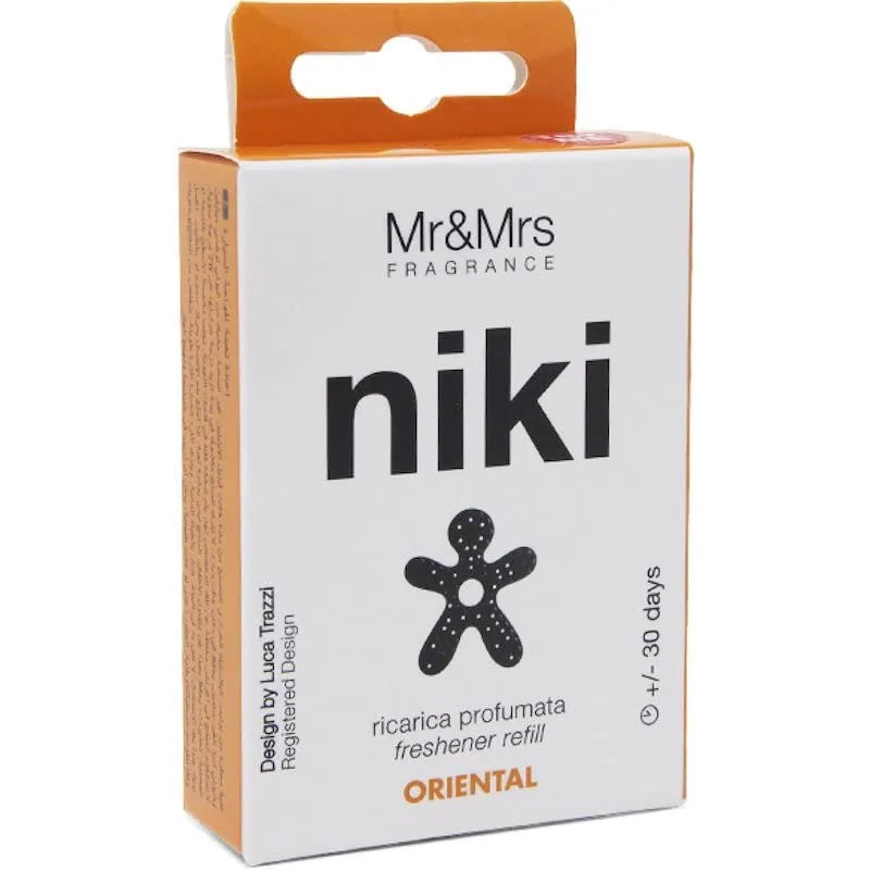 Mr&Mrs Niki Auto ricarica Gardenia di Tahiti - fragranza profumata per auto made in Italy