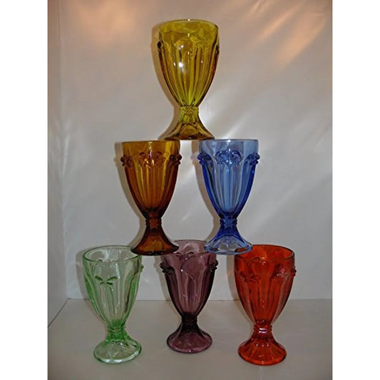 Scherzer Set 6 Bicchieri Calici cristallo trasparente