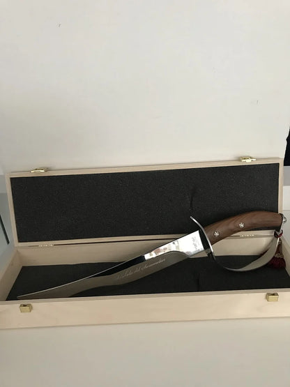 Schonhuber Sciabola Sommelier 50cm acciaio inossidabile - strumento per champagne e vini spumanti