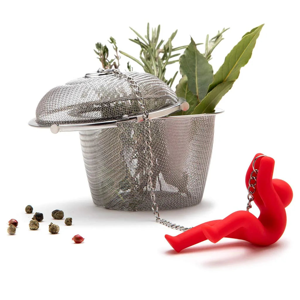 Monkey Business infusore a sfera in acciaio inox per tè e tisane
