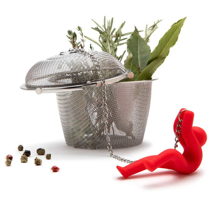 Monkey Business infusore a sfera in acciaio inox per tè e tisane
