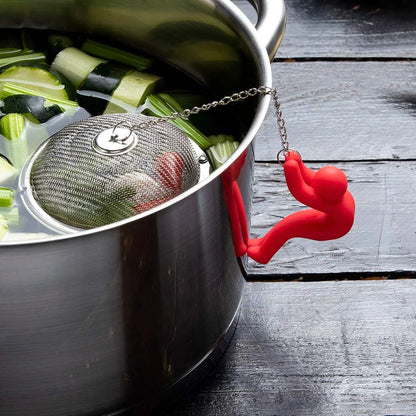 Monkey Business infusore a sfera in acciaio inox per tè e tisane