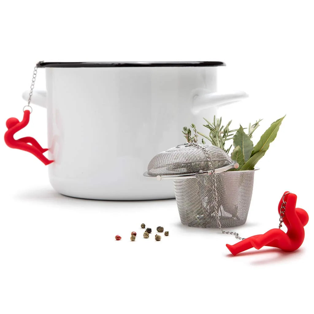 Monkey Business infusore a sfera in acciaio inox per tè e tisane