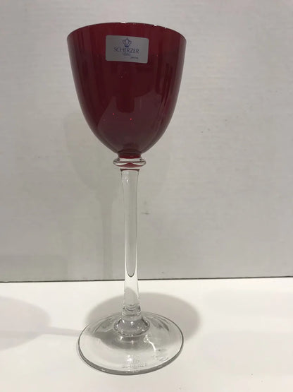 Scherzer Set 8 Bicchieri Liquore Red Passion vetro rosso