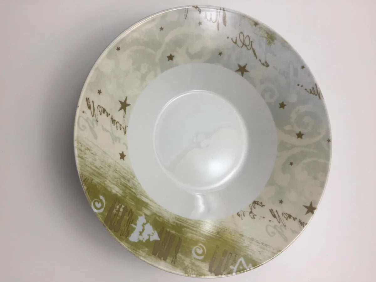 Scherzer Set 19 Piatti Natale in ceramica - Piatti piani, fondi, frutta e insalatiera