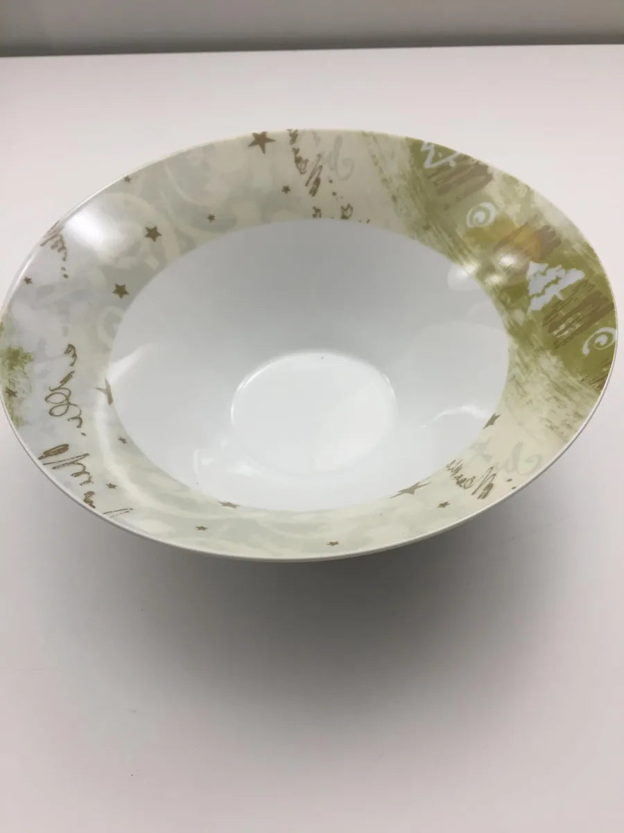 Scherzer Set 19 Piatti Natale in ceramica - Piatti piani, fondi, frutta e insalatiera