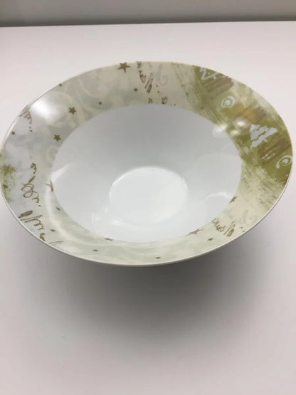 Scherzer Set 19 Piatti Natale in ceramica - Piatti piani, fondi, frutta e insalatiera