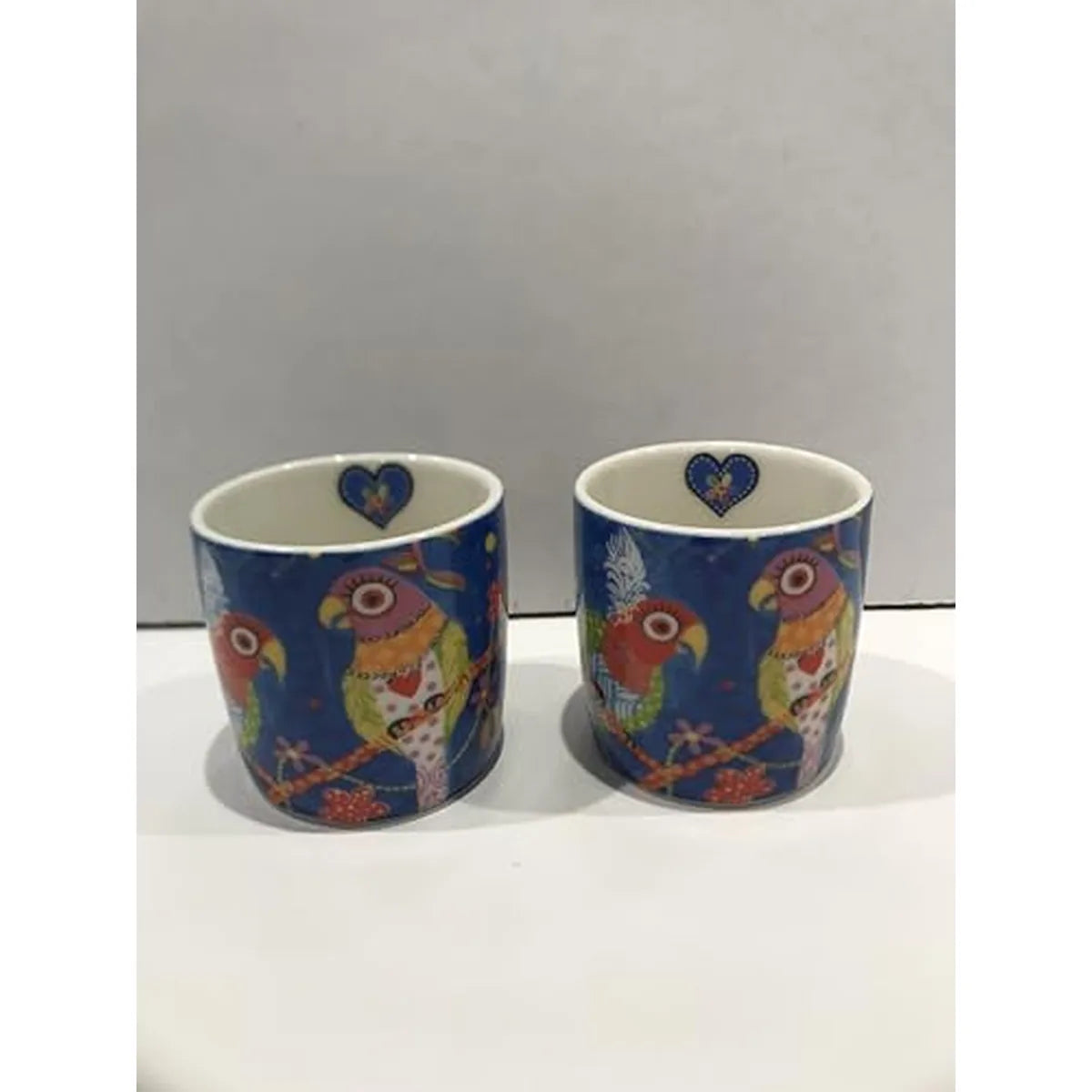 Maxwell & Williams set 2 tazze da caffè porcellana Love Hearts Birds con cuori e uccelli