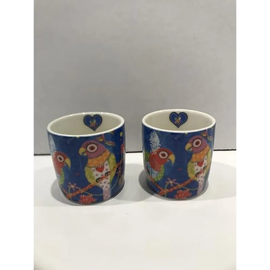 Maxwell & Williams set 2 tazze da caffè porcellana Love Hearts Birds con cuori e uccelli