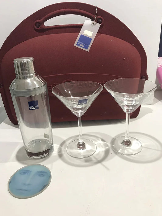 Leonardo Set Aperitivo per 2 in vetro soffiato - Design italiano Stilmobili