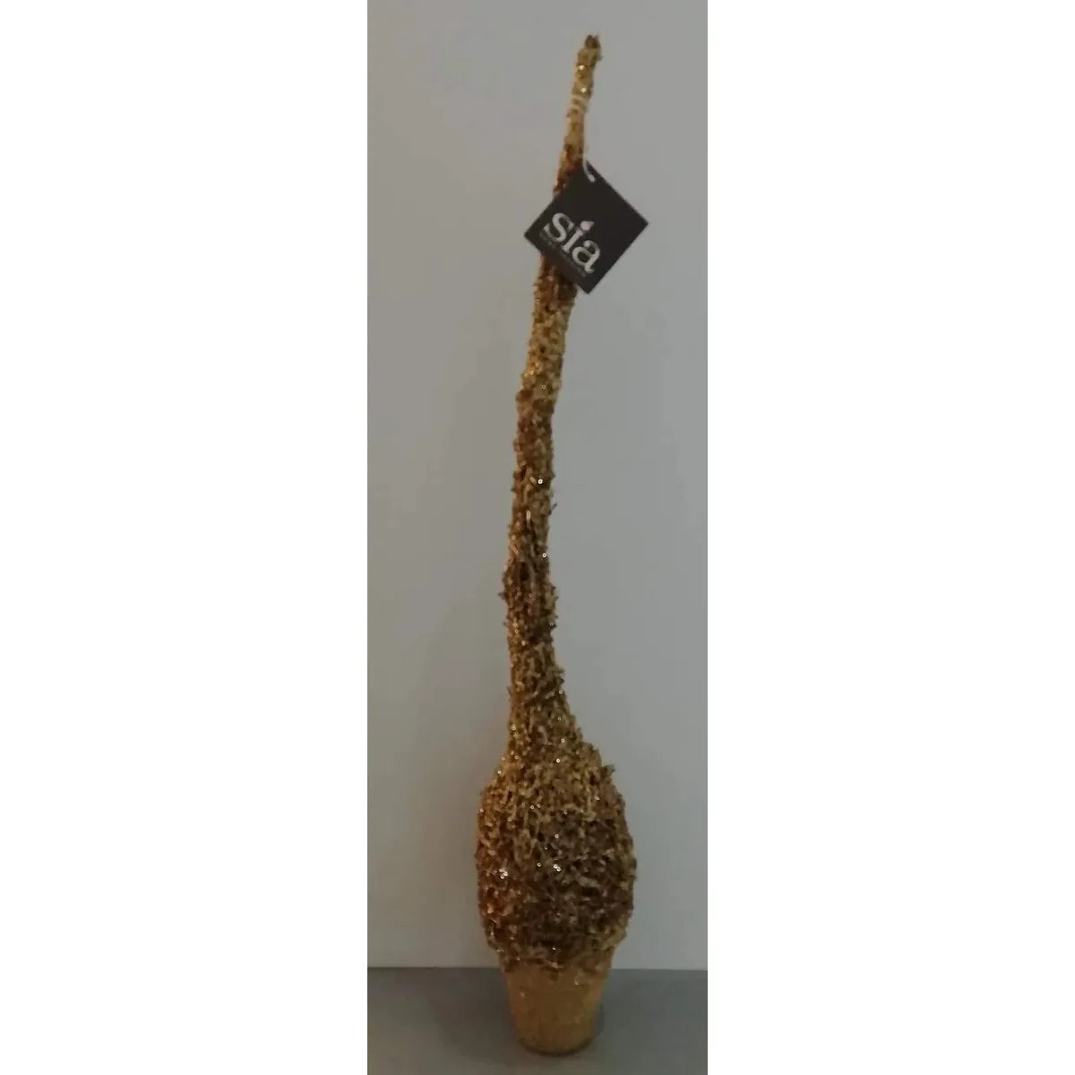 SIA Albero Natalizio con Perline Oro 50cm, decorazione natalizia dorata