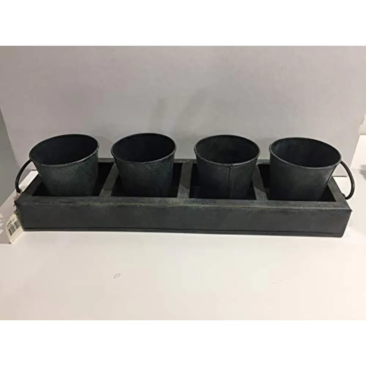 SIA Vaso in Metallo 42cm - Decorazione per Giardino e Terrazza