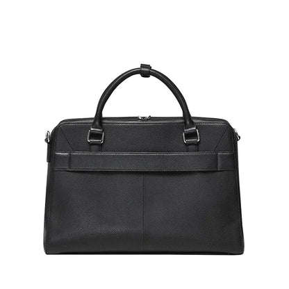 SOCHA Leren Laptoptas 15.6 inch Diamond Unisex Nero - borsa laptop in pelle con tracolla regolabile