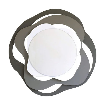 Arti & Mestieri Specchio Decorativo Isotta in legno e vetro, finiture beige sabbia bianco e nero fango