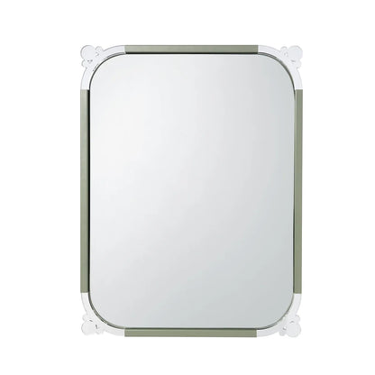 Arti & Mestieri specchio parete Corner Classic ferro 60x80 cm design minimalista colori Giada Fango Nero