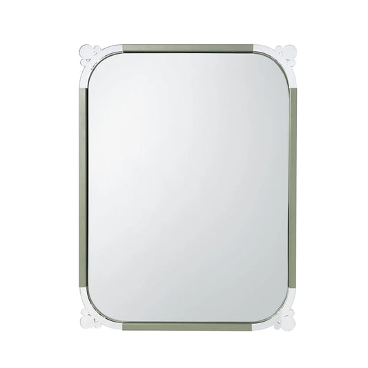 Arti & Mestieri specchio parete Corner Classic ferro 60x80 cm design minimalista colori Giada Fango Nero
