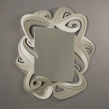 Arti & Mestieri Specchio da parete Penelope design oro trasparente, bianco, sabbia, bronzo