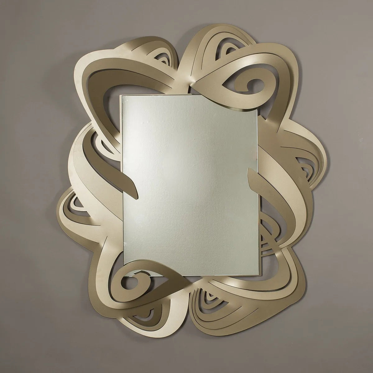 Arti & Mestieri Specchio da parete Penelope design oro trasparente, bianco, sabbia, bronzo