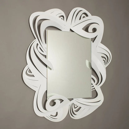 Arti & Mestieri Specchio da parete Penelope design oro trasparente, bianco, sabbia, bronzo