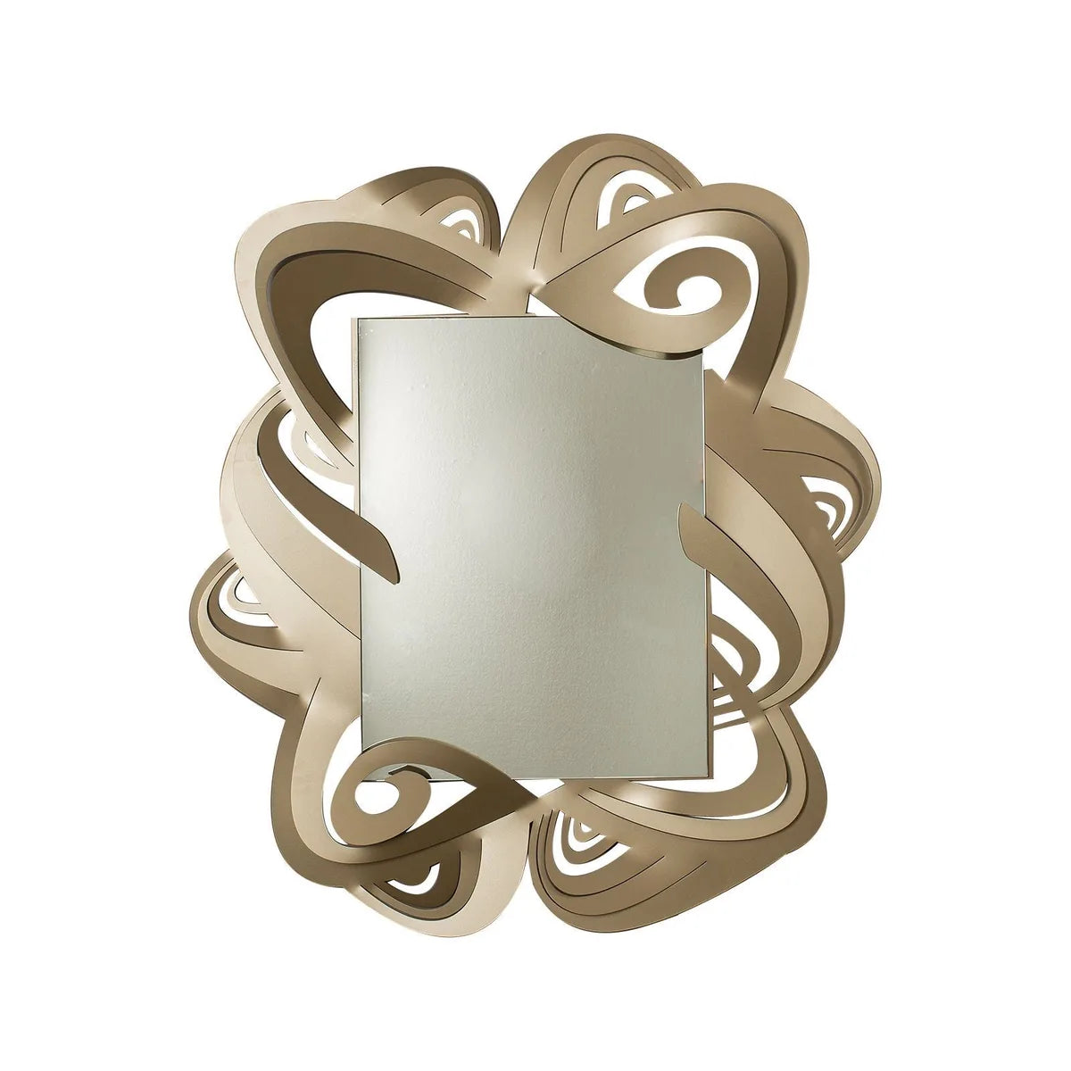Arti & Mestieri Specchio da parete Penelope design oro trasparente, bianco, sabbia, bronzo