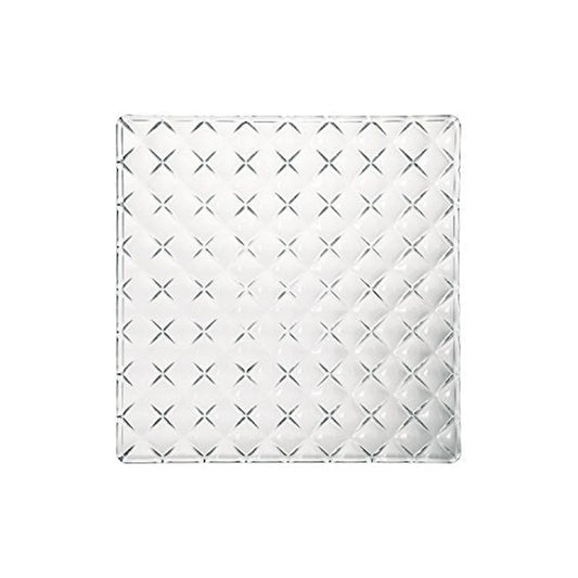 Nachtmann piatto quadrato 28cm cristallo trasparente - design tedesco