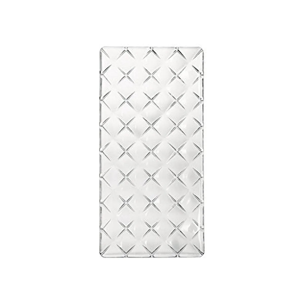 Spiegelau Nachtmann vassoio rettangolare 28cm cristallo con texture diamante