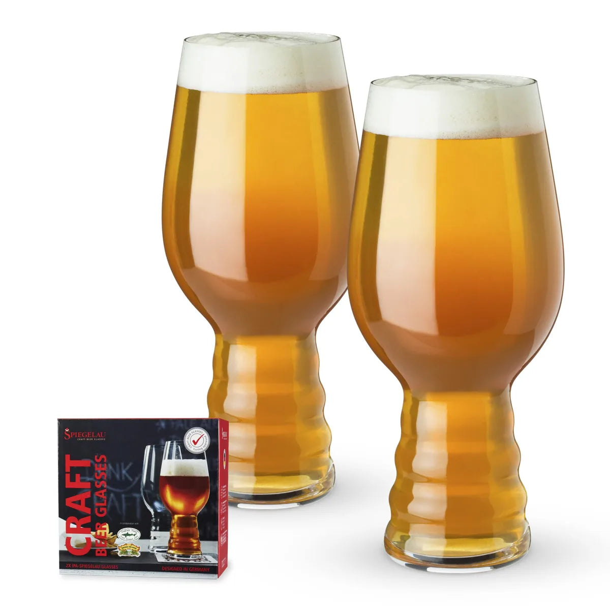 Nachtmann Set 3 Bicchieri Birra in Cristallo forma tulipano incolore