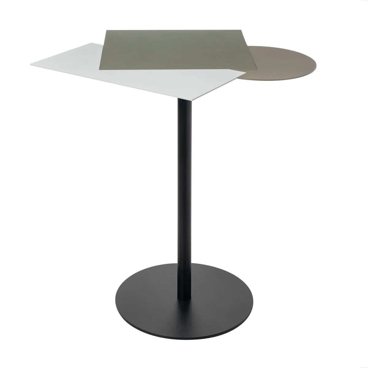 Arti & Mestieri Tavolino da Caffè Kandy in ferro, design geometrico, disponibile con base nera e oro laccato