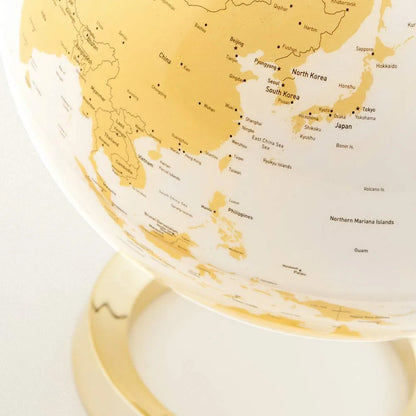 Tecnodidattica Mappamondo Light&Colour con sfera illuminata LED, base nylon, design danese