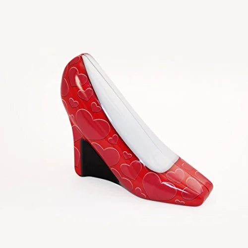 The Silver Crane Company Biscottiera Tacco in ceramica rosso - Design italiano per la cucina