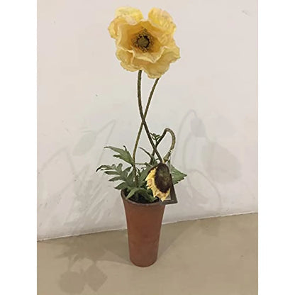SIA vaso tulipano giallo 60cm decorativo per casa