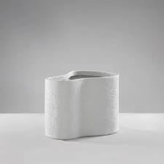 Vaso in resina Mascagni 18 cm colore panna - Stilmobili arredamenti