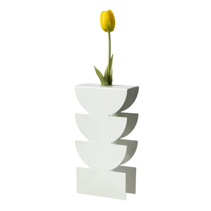 Arti & Mestieri vaso portafiore decorativo Memphis ceramica design geometrico