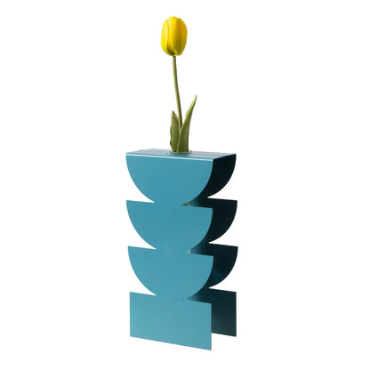 Arti & Mestieri vaso portafiore decorativo Memphis ceramica design geometrico