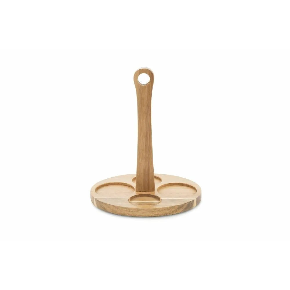 Villa d'Este Home Tivoli Set Condimento Victionary gres multicolor con stand bamboo